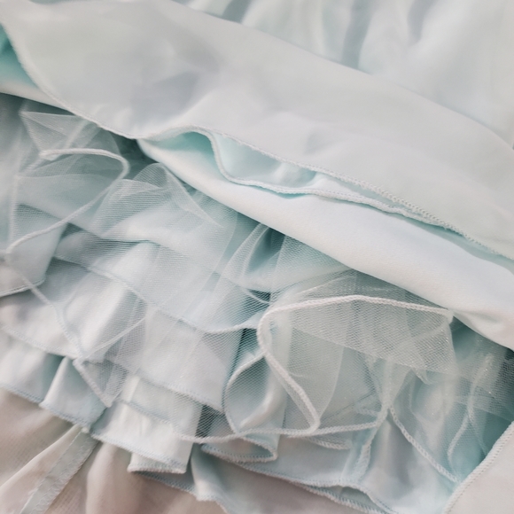 Speechless Beaded Rhinestones Chiffon Floral Lace Cocktail Mini Dress 3 Layered - Picture 5 of 8